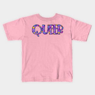 Queer Plaid and Daisies Bi Kids T-Shirt